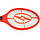 Мухобойка электрическая на аккумуляторе - Красный ободок и молния 51х21см, мухобойка ракетка от комаров, фото 4