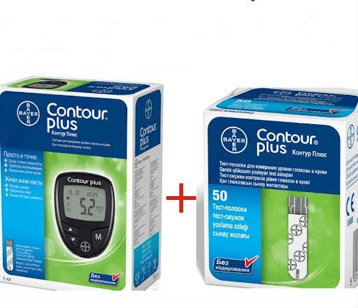 АКЦІЯ! Глюкометр Contour Plus (Контур Плюс) + 50 тест-смужок