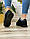 Чорні жіночі кросівки в стилі аїр макс зручні спортивні темні чорного кольору, фото 4