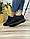 Чорні жіночі кросівки в стилі аїр макс зручні спортивні темні чорного кольору, фото 7