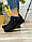 Чорні жіночі кросівки в стилі аїр макс зручні спортивні темні чорного кольору, фото 8