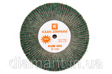 Круг наждачний комбінований KAAN ZIMPARA зелений No500 (100*15*8)