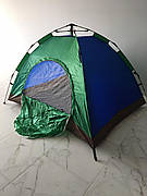 Самоскладаюча палатка-автомат 2-х місна (2х1,5х1,1 м.) синьо-зелена