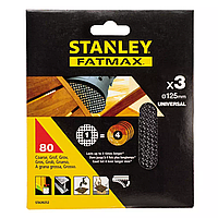 Сітка шліфувальна 125мм P80 Stanley STA39252