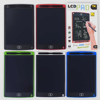Дощечка для малювання TK 99148 у коробці, LCD 8,5" червона (KG-2934)