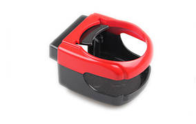 Підсклянник в автомобіль, автопідставка, тримач для пляшок і склянок (чорно-червоний)