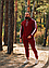 Спортивний костюм із лампасами чоловічий осінньо-весняний трикотажний з худі, колір сірий, хакі, чорний, бордовий, фото 9