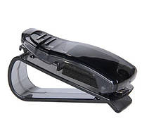 Кліпса-затискач, тримач для окулярів, візиток в автомобіль "Sunglasses clip" (чорний)