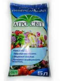 Субстрат торф'яний універсальний 5 л Агросвіт