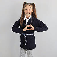 Синій Кардиган з кишенями для дівчинки тм Blueland
