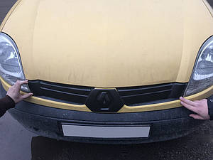 Renault Kangoo 2003-2008 Зимова решітка радіатора матова верхня ARS Зимові заглушки Рено Кенго