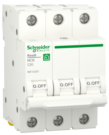 Автоматичний вимикач R9F12320 3P 20A C Resi9 Schneider Electric