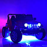 Дитячий електромобіль Jeep (2 мотори по 35W, MP3, USB) Джип Bambi M 4557EBLR-3 Червоний, фото 10