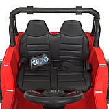 Дитячий електромобіль Jeep (2 мотори по 35W, MP3, USB) Джип Bambi M 4557EBLR-3 Червоний, фото 7
