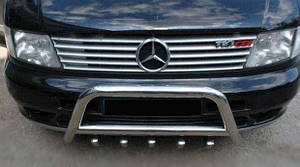Mercedes Vito Решітка радіатора сталева накладка Carmos ARS Накладки на решітку Мерседес Бенц Віто W638