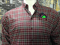 Рубашка мужская большого размера, байка длинный рукав 2XL barcotti Турция