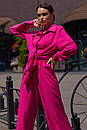 Яскравий літній легкий брючний оранжевий жіночий костюм Кемер 42 44 46 48 розміри, фото 10