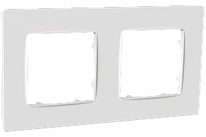 Рамка двомісна біла PLANK NORDIC PLK1020032