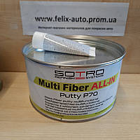 Шпатлевка со стекловолокном мультифункциональная Sotro Multi Fiber Putty P70 All In 1000 мл лимонная