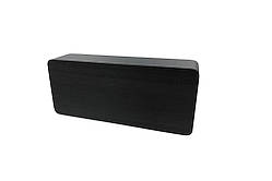 Годинник 21х9 см. чорний, зелене світіння, прямокутні