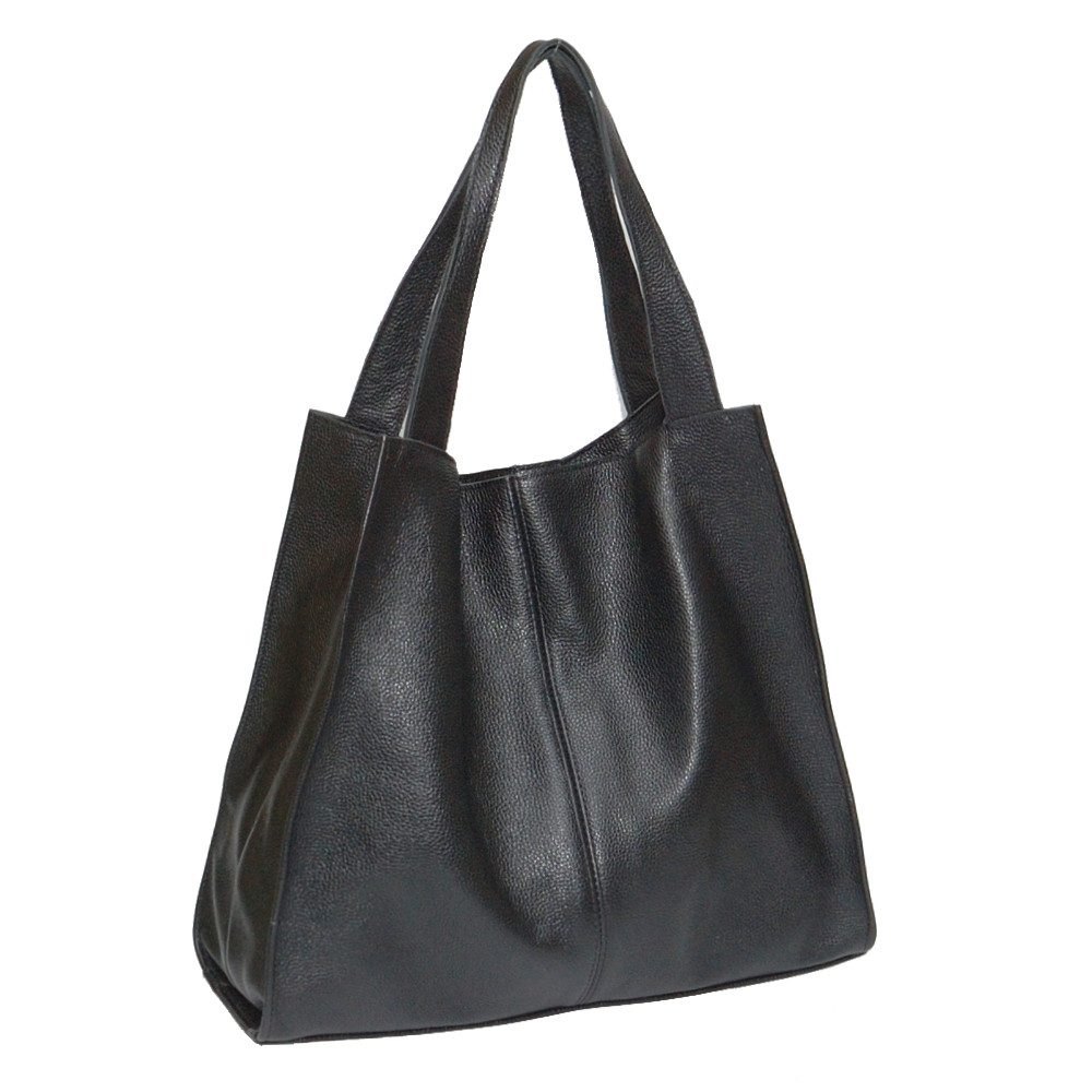 Жіноча шкіряна сумка 12 Чорна, фото 1