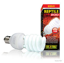 Лампа Exo Terra Reptile UVB 200 для рептилій, 26 Вт