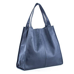 Жіноча шкіряна сумка 12 Синя