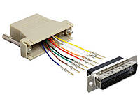 Перехідник обладнання COM(DB25)-RJ45 LAN Lucom (62.09.8139) M/F Assemble Kit (комутація)