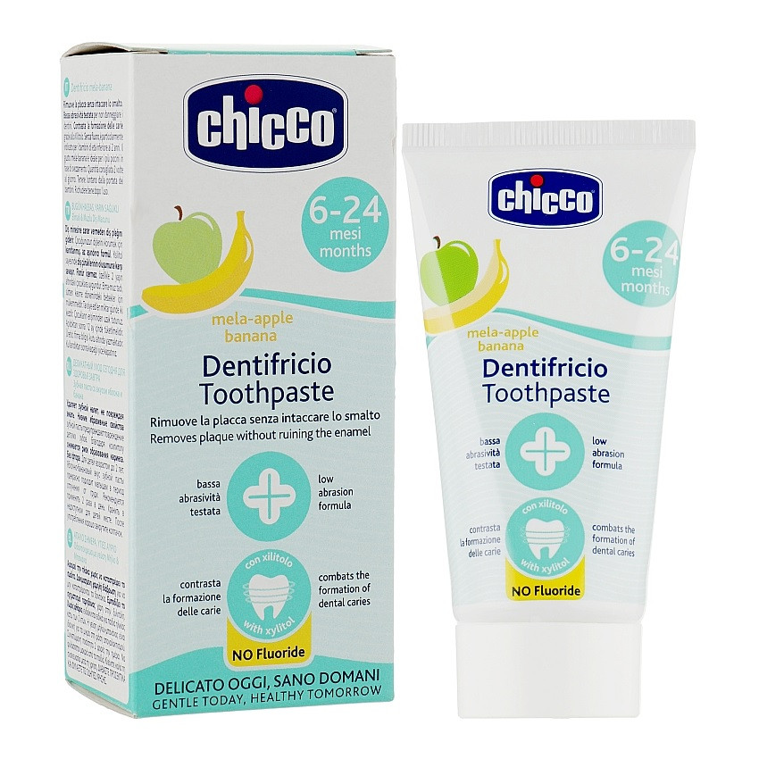 Зубна паста "Яблуко і Банан" Chicco (8003670743637)