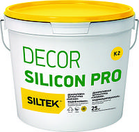 Siltek Decor Silicon Pro Штукатурка декоративна силіконова, камінцева 1,5 мм, база DА, 25 кг