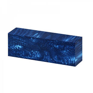 Брусок акриловий Акрил для рукоятиі ножа  120x40x30 мм Juma Blue Snake Block