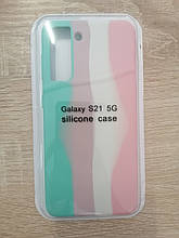 Чохол для Samsung S21 Silicone Case Rainbow