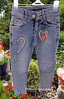 Стильные джинсовые штаны для девочки 3-7лет