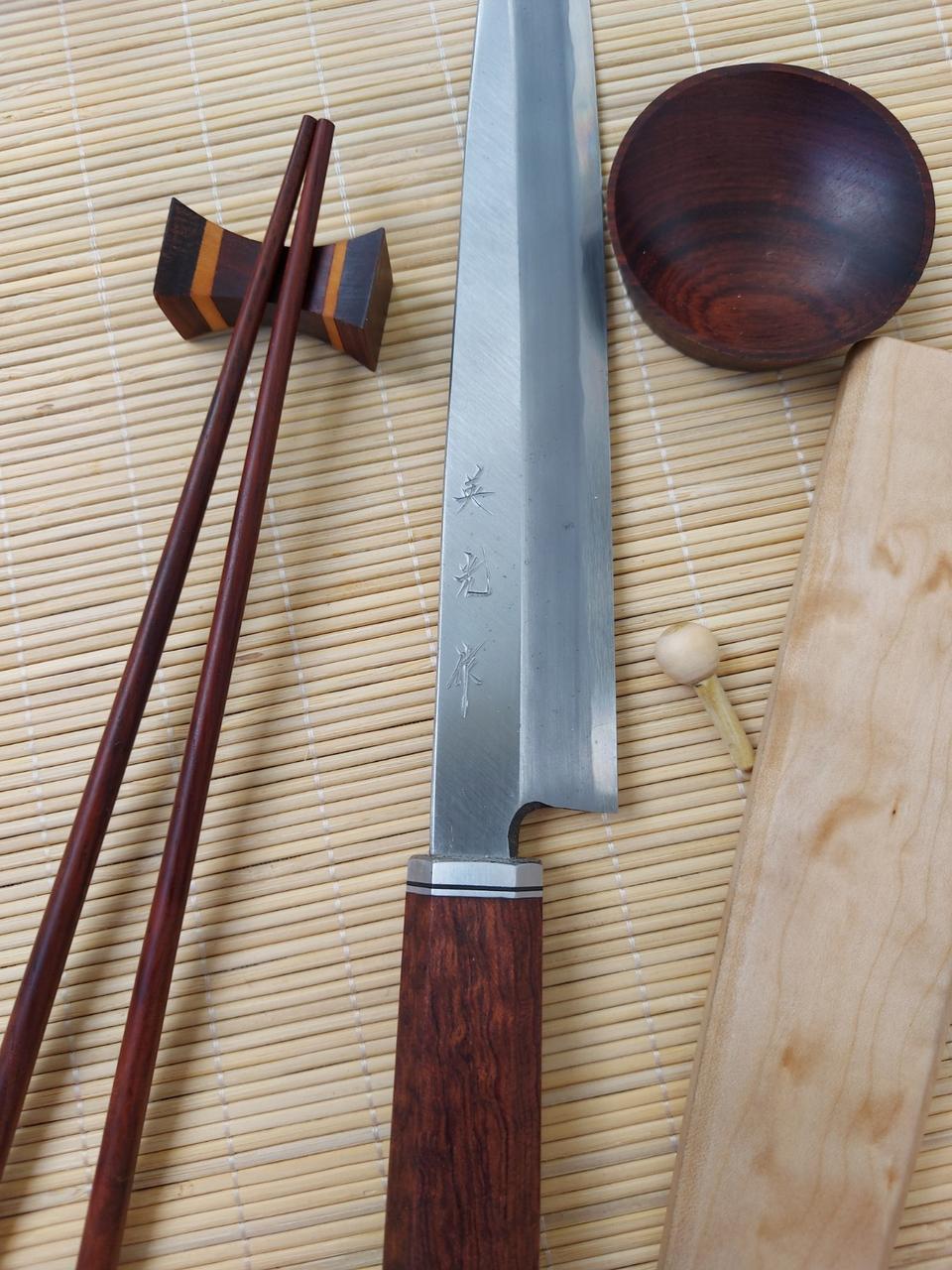 Кухонний Ніж Japanese Sashimi bocho 240мм серії Hammered Damascus Steel, фото 1
