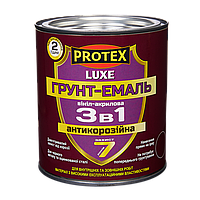 Грунт-эмаль 3в1 винил-акриловая антикор. 0.7кг (0.7л) PROTEX LUXE цвета в ассортименте