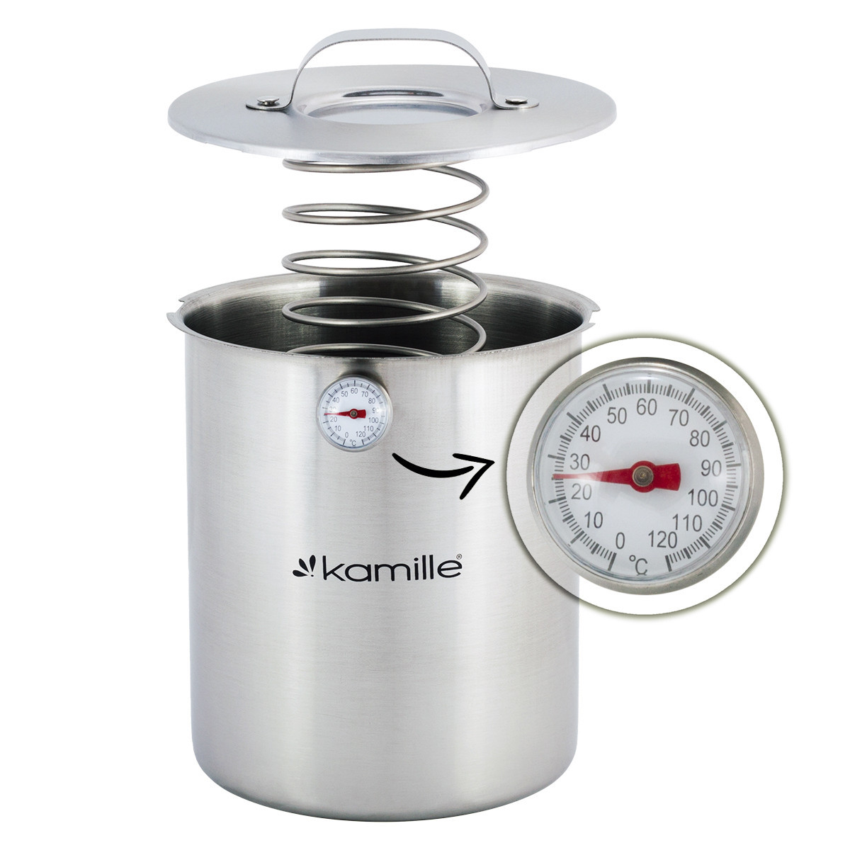 Шинківниця Kamille KM-6513 з термометром  2,5 кг