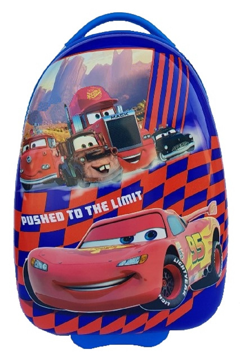 Валіза дитяча пластикова Тачки 42 см 2 колеса, фото 1