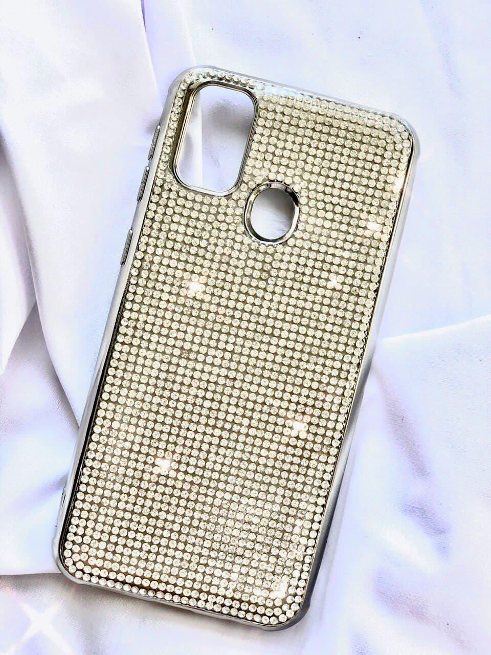 Силіконовий чохол з камінням для Samsung Galaxy M30S (M307F) / M21 (M215F)