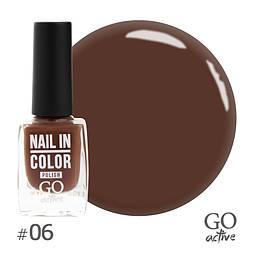 Лак для нігтів GO Active Nail in Color №06 Молочний шоколад 10 мл