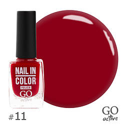 Лак для нігтів GO Active Nail in Color No11 Червоний 10 мл