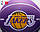 Міні-м'яч баскетбольний для дриблінгу Wilson NBA Dribbler Los Angeles Lakers 6 см (WTB1100PDQLAL), фото 4