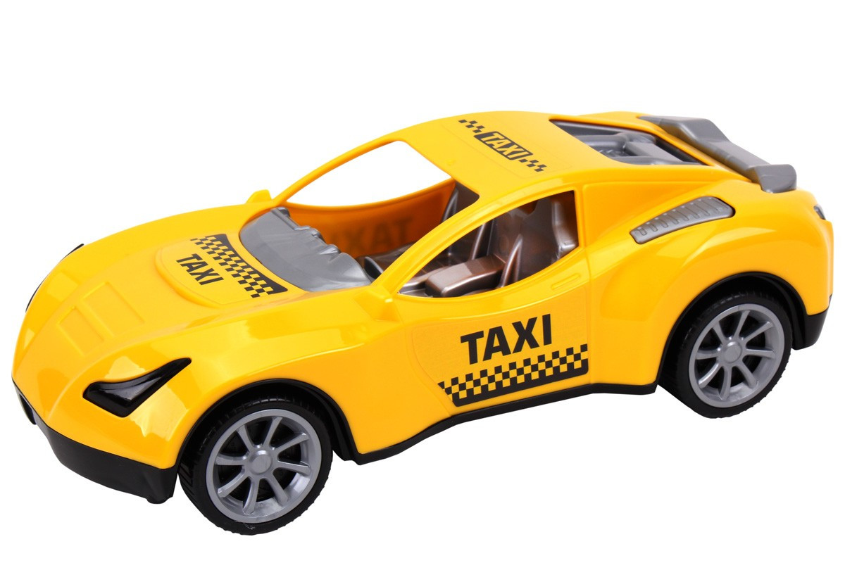 Автомобіль Таксі ТехноК 7495 велика жовта машинка іграшка дитяча пластикова для дітей