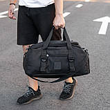 Спортивна сумка IRONsmith BLACKOUT з відділом для взуття (30 літрів), фото 7