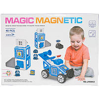 Магнітний конструктор Поліція Magic magnetic 40 деталей JH8963