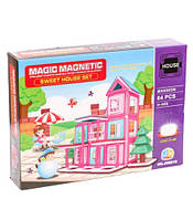 Магнитный конструктор Кукольный домик Magic magnetic 64 деталей JH8819