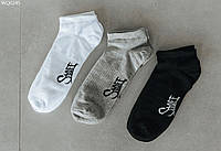 Носки мужские Staff color block (три пары) белый/серый/чёрный размер: 40-45 WQ0245