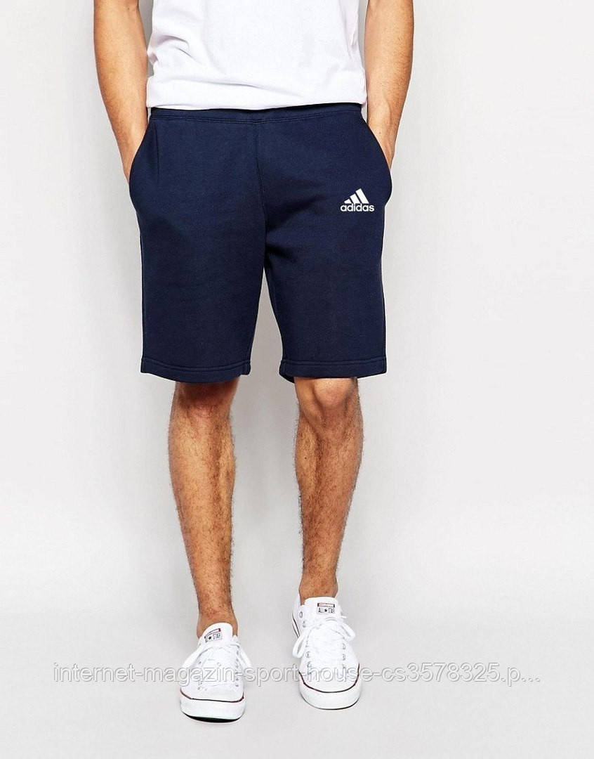 Чоловічі шорти Adidas, чоловічі шорти Адідас, спортивні шорти, брендові шорти чоловічі, синиее