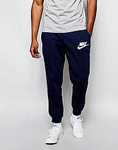 Спортивні штани Nike, Найк, чоловічі, трикотажні, весна/осінь, синього кольору,