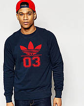Спортивна кофта Adidas, Адідас, світшот адідас, трикотаж, чоловічий, синього кольору,