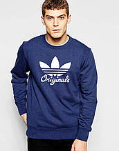 Спортивна кофта Adidas, Адідас, світшот адідас, трикотаж, чоловічий, синього кольору,
